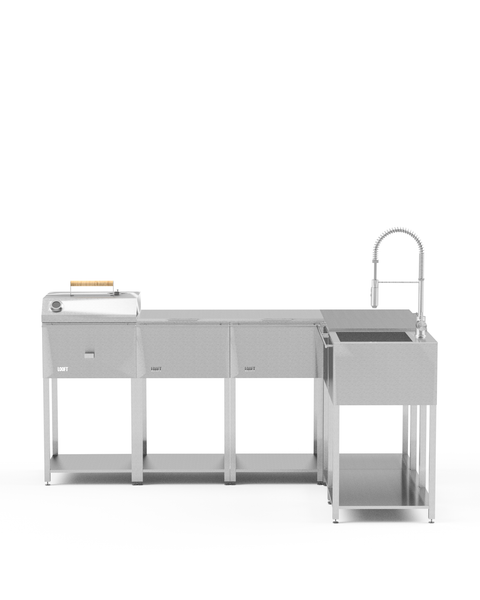 Utekök designat med moduler