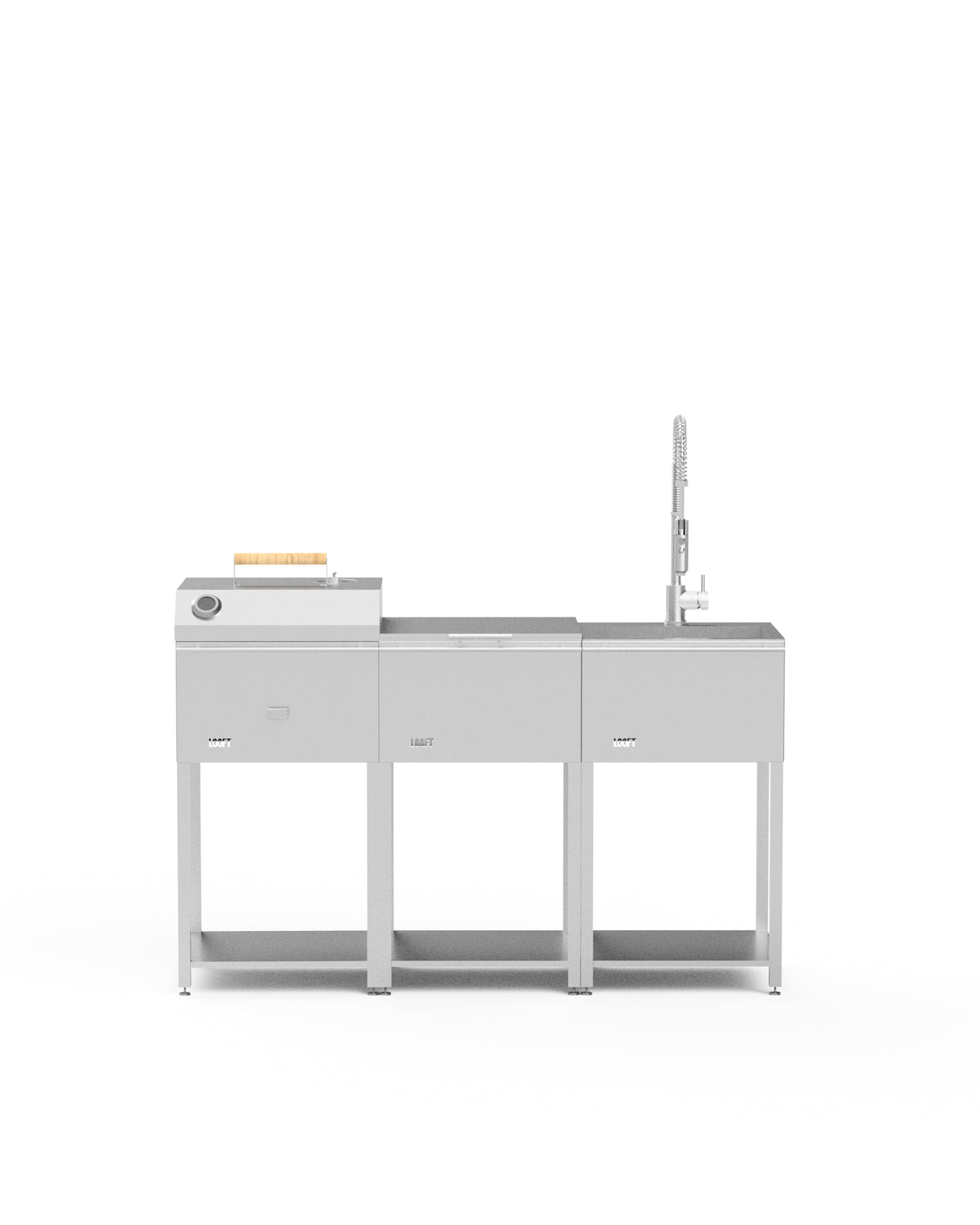 Komplett Utekök med Grill & Diskho